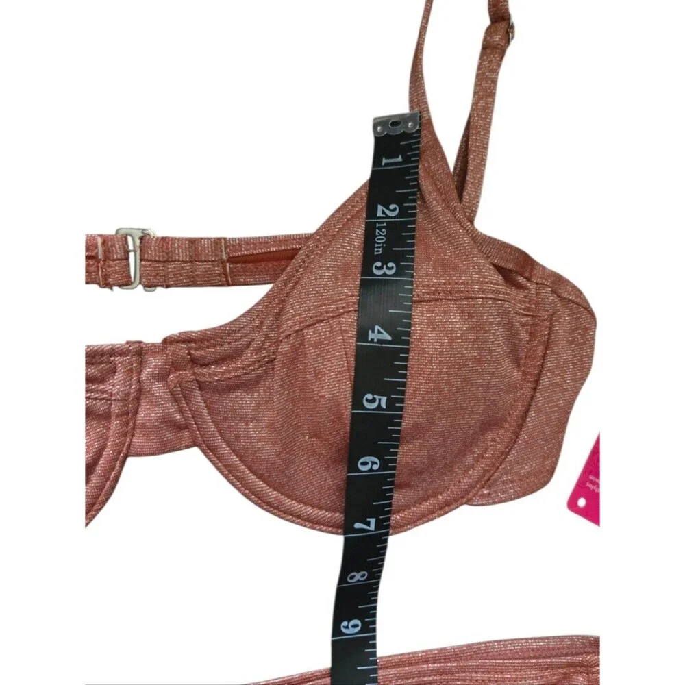 Target Shimmery Orange Underwire Bikini Set